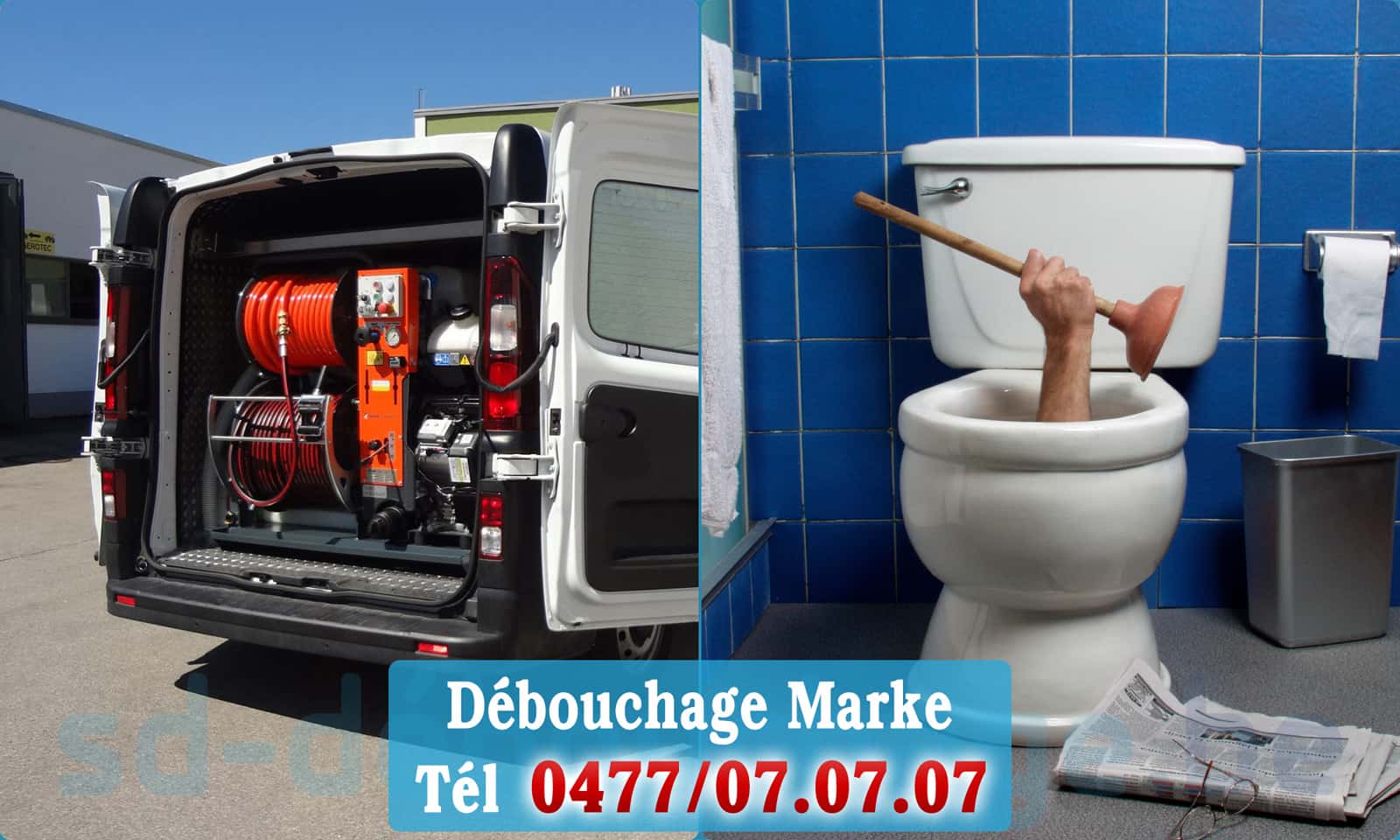 Déboucher canalisation maison Marke rapide et efficace - 0477 07 07 07