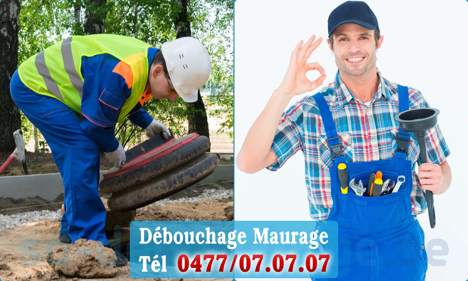 Service débouchage canalisation Maurage rapide et efficace - 0477 07 07 07