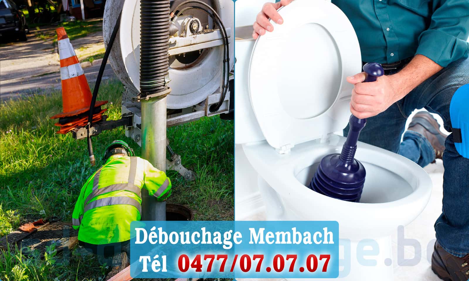 Déboucher canalisation maison Membach rapide et efficace - 0477 07 07 07