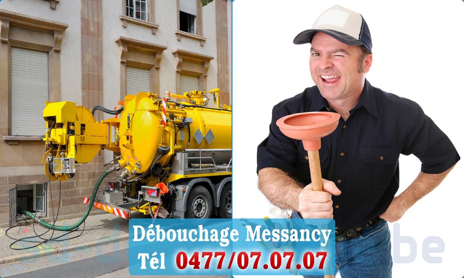 Débouchage de canalisation Messancy rapide et efficace - 0477 07 07 07