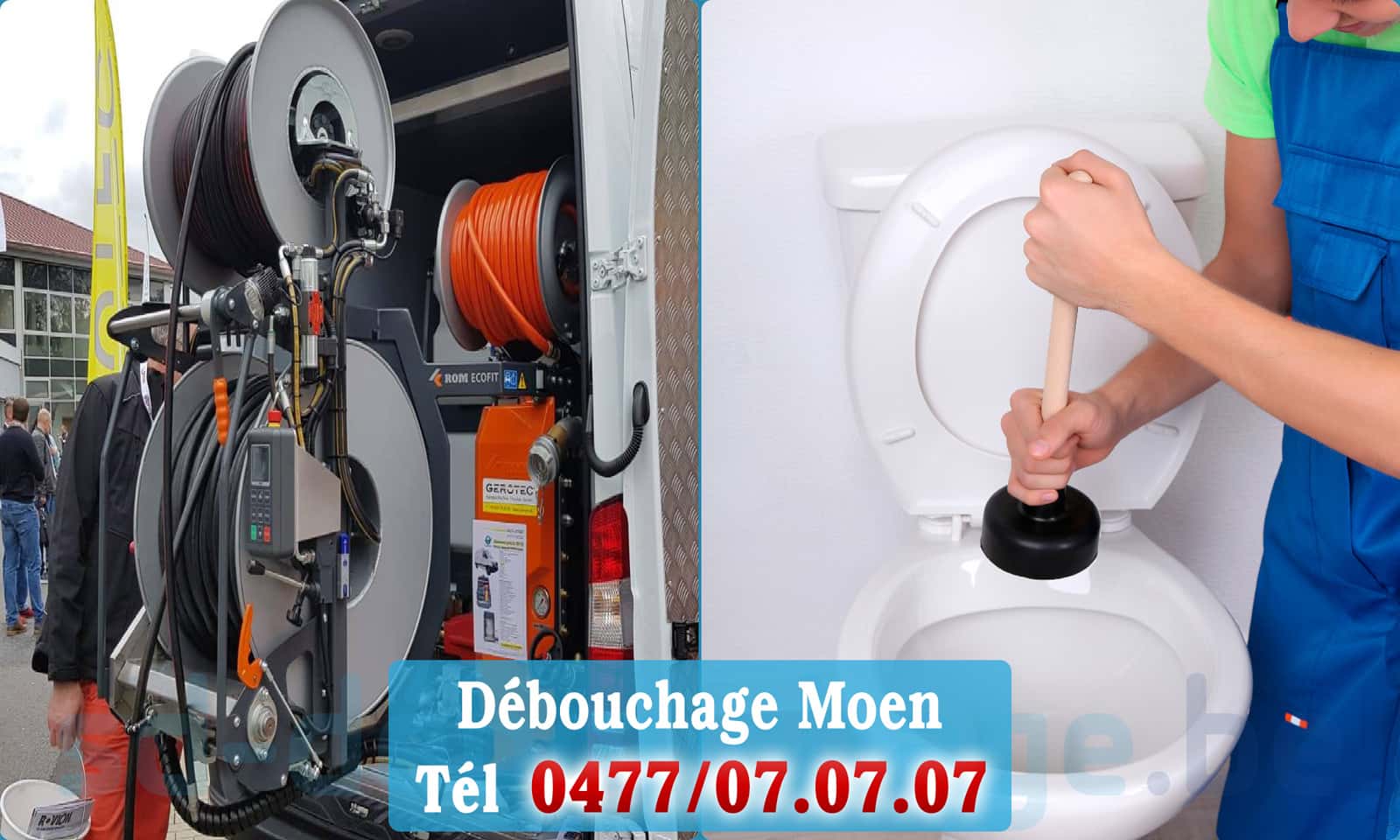 Service débouchage canalisation Moen rapide et efficace - 0477 07 07 07