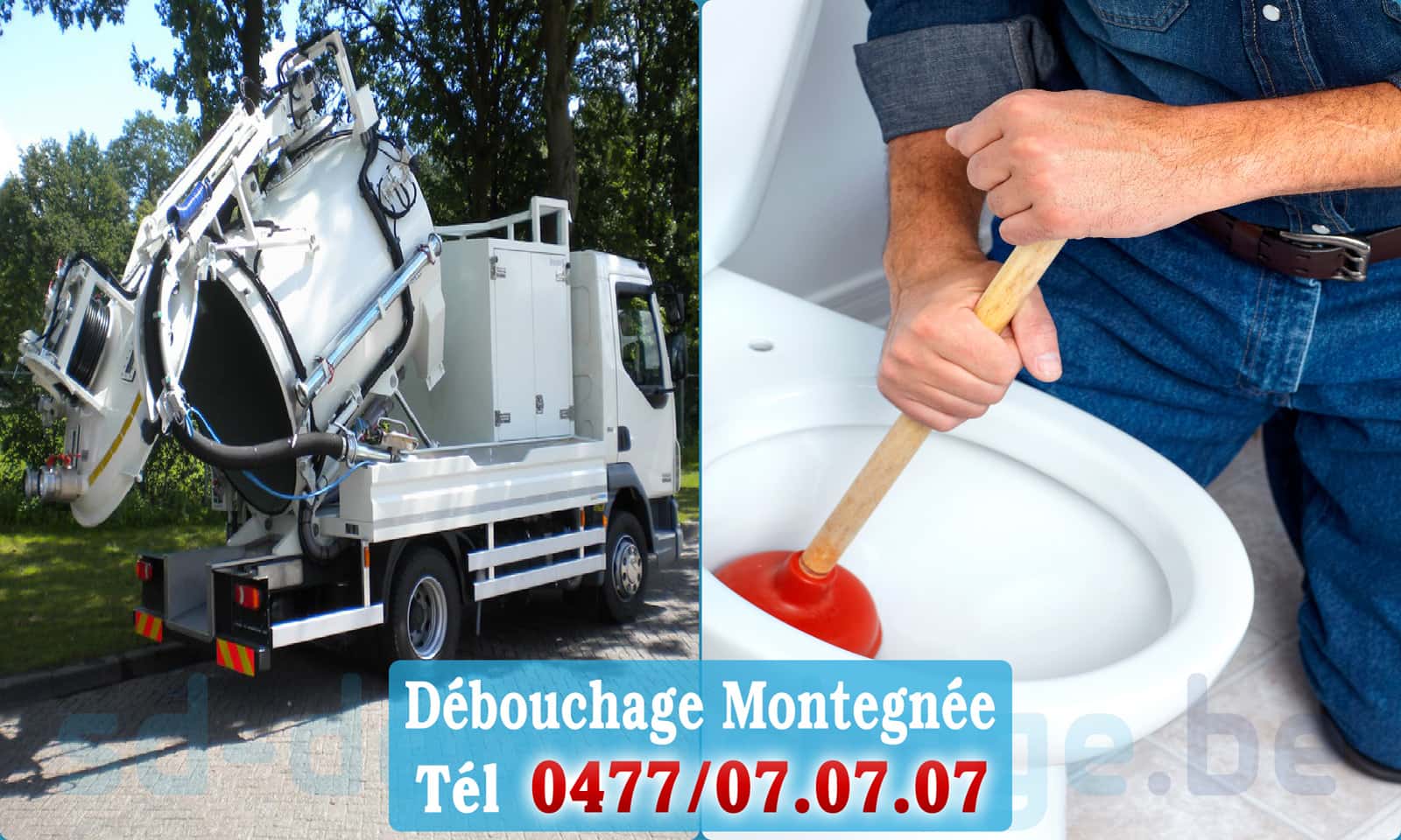 Service débouchage canalisation Montegnée rapide et efficace - 0477 07 07 07