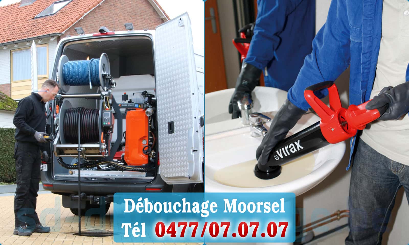 Déboucher canalisation maison Moorsel rapide et efficace - 0477 07 07 07