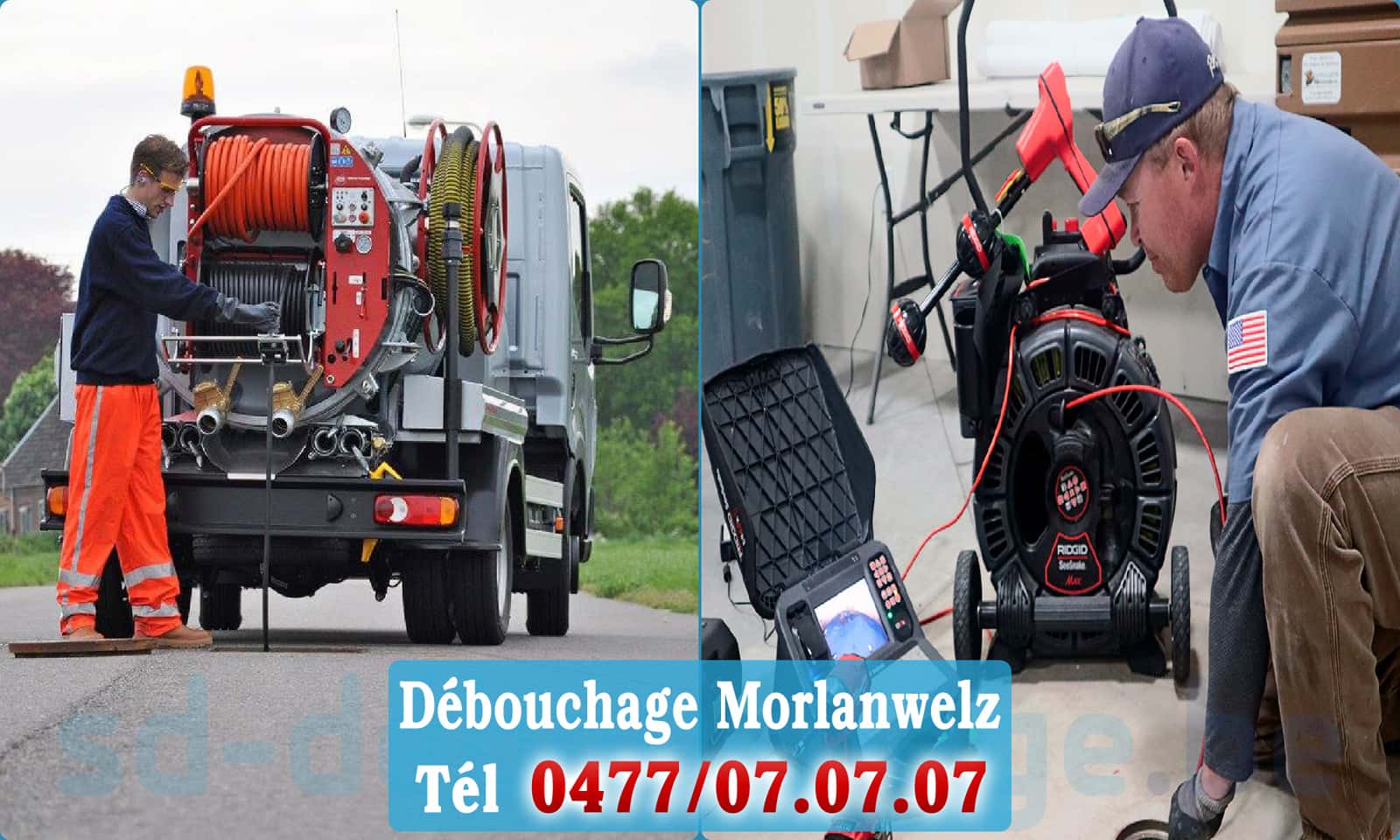 Débouchage de canalisation Morlanwelz rapide et efficace - 0477 07 07 07
