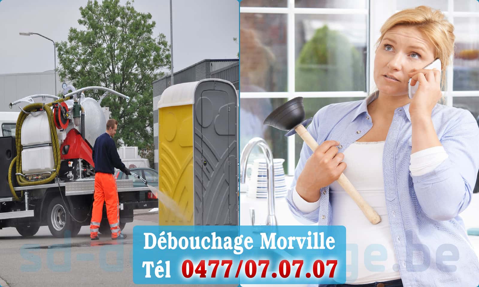 Déboucher canalisation maison Morville rapide et efficace - 0477 07 07 07