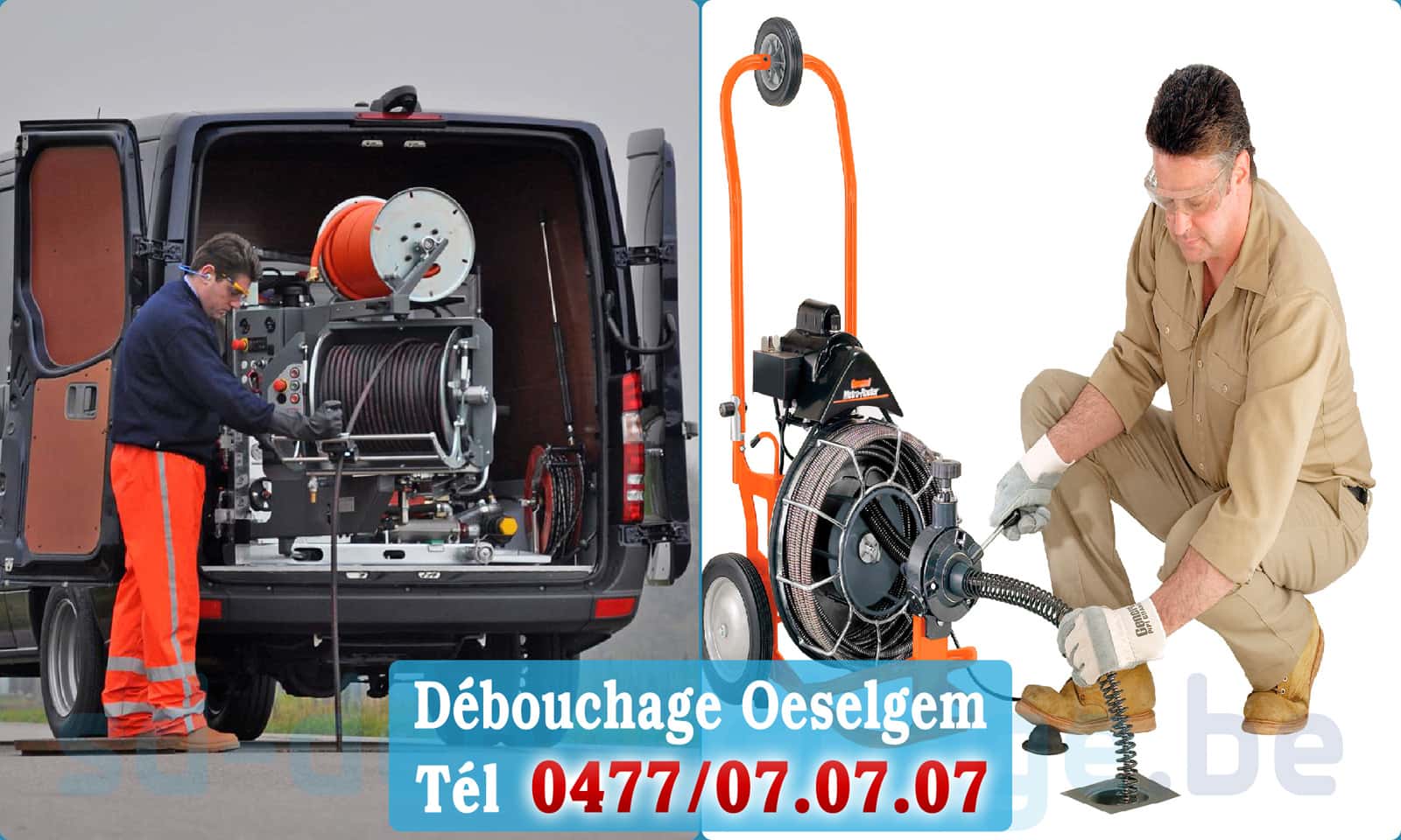 Déboucher canalisation maison Oeselgem rapide et efficace - 0477 07 07 07