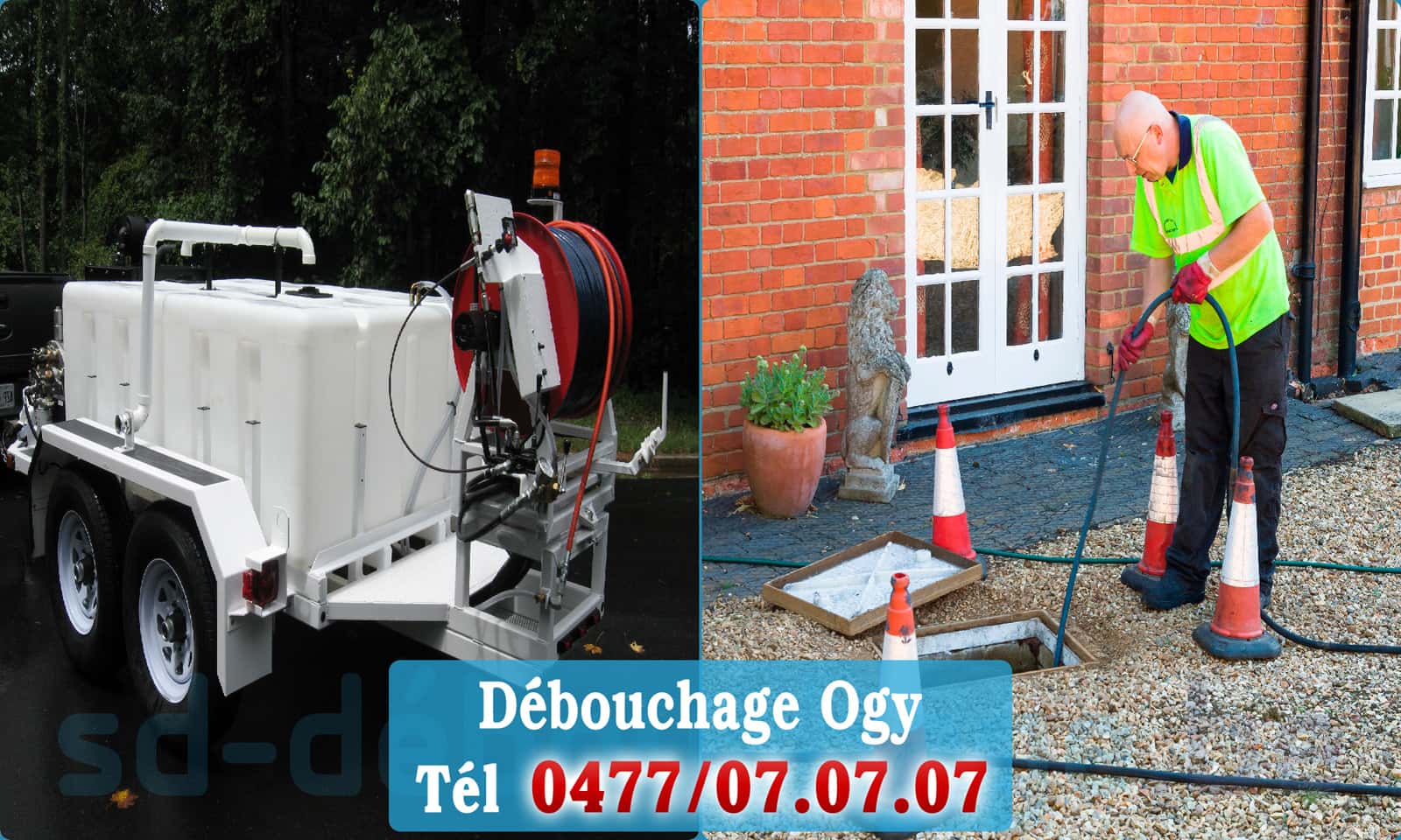 Déboucher canalisation maison Ogy rapide et efficace - 0477 07 07 07