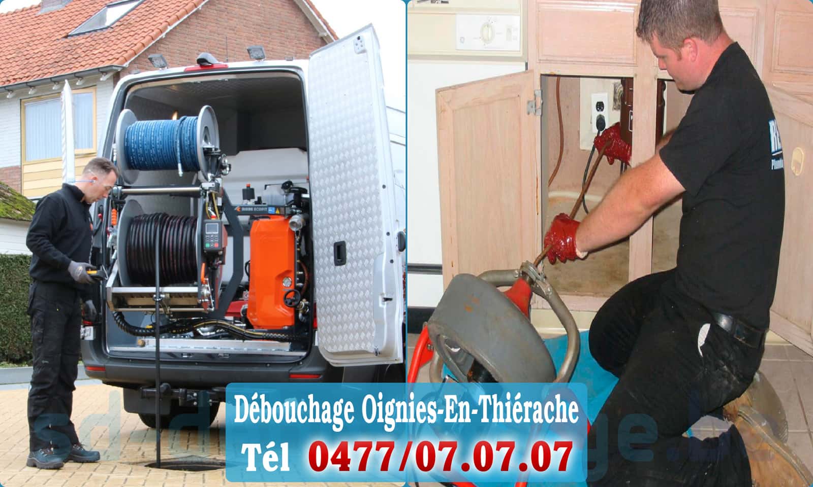 Service débouchage canalisation Oignies-En-Thiérache rapide et efficace - 0477 07 07 07