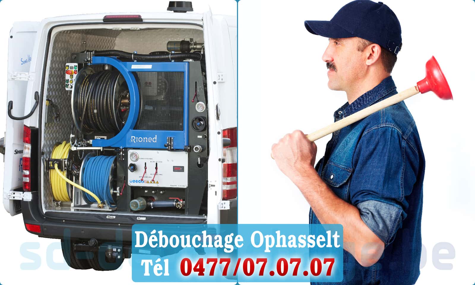 Débouchage canalisation Ophasselt rapide et efficace - 0477 07 07 07