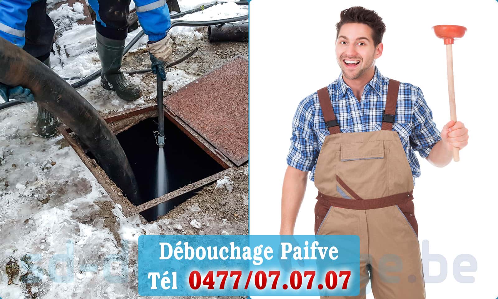 Service débouchage canalisation Paifve rapide et efficace - 0477 07 07 07
