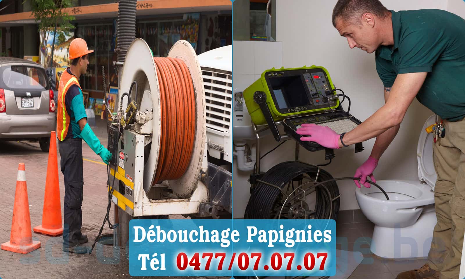 Déboucheur canalisation Papignies rapide et efficace - 0477 07 07 07