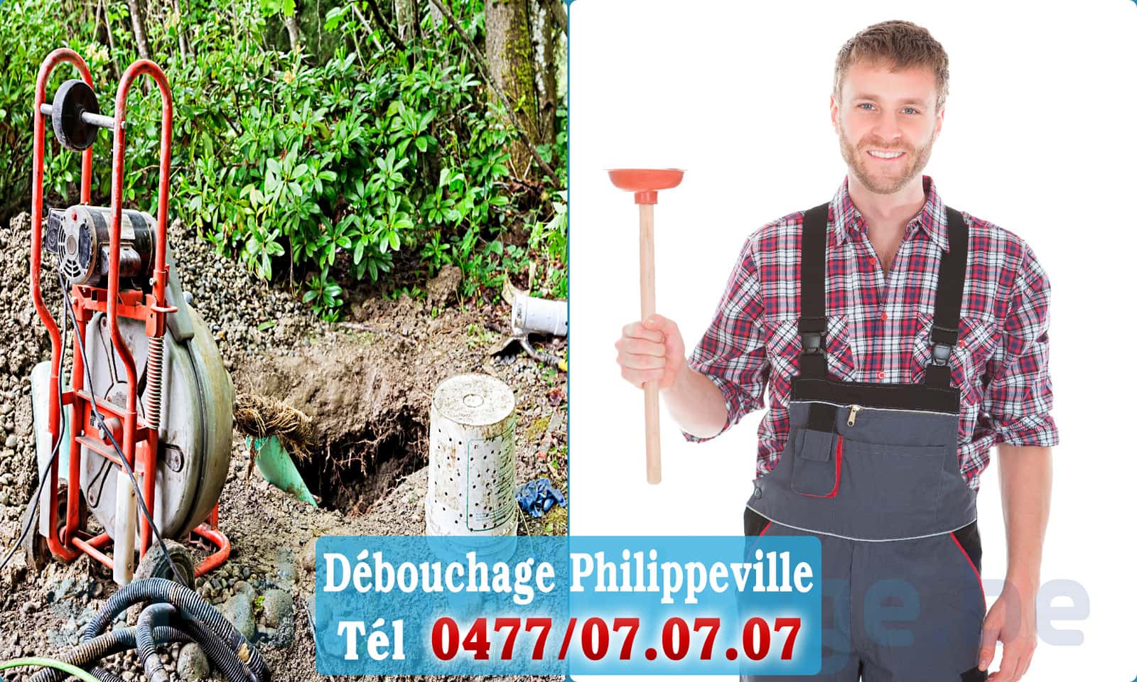 Débouchage de canalisation Philippeville rapide et efficace - 0477 07 07 07