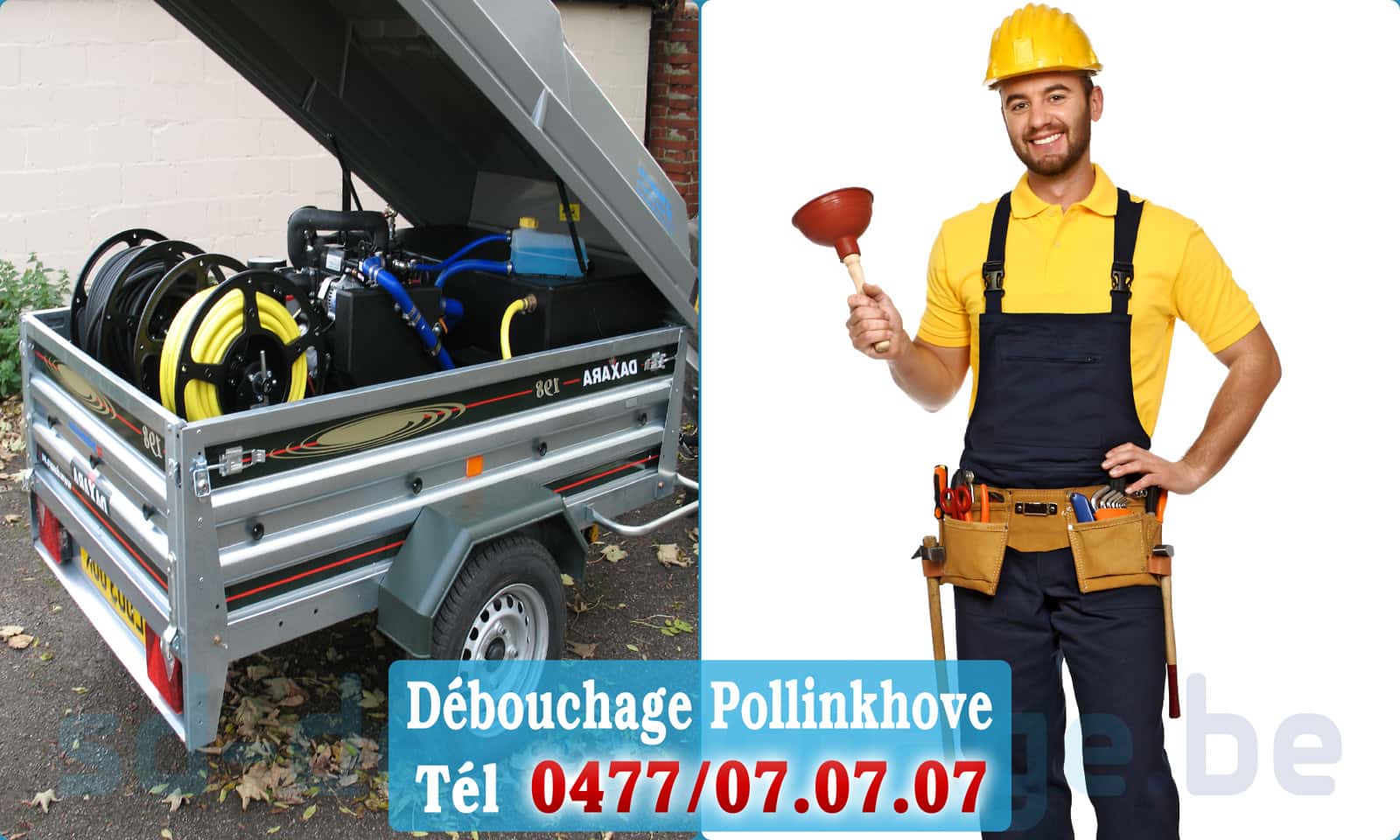 Déboucheur canalisation Pollinkhove rapide et efficace - 0477 07 07 07