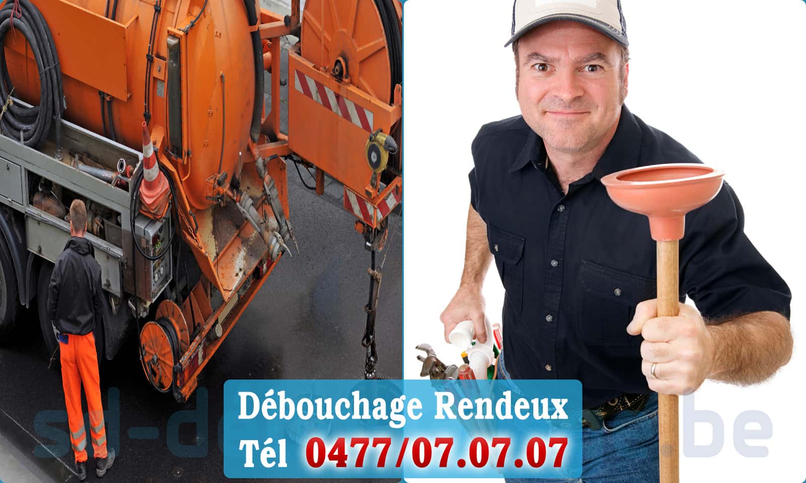 Déboucher canalisation maison Rendeux rapide et efficace - 0477 07 07 07