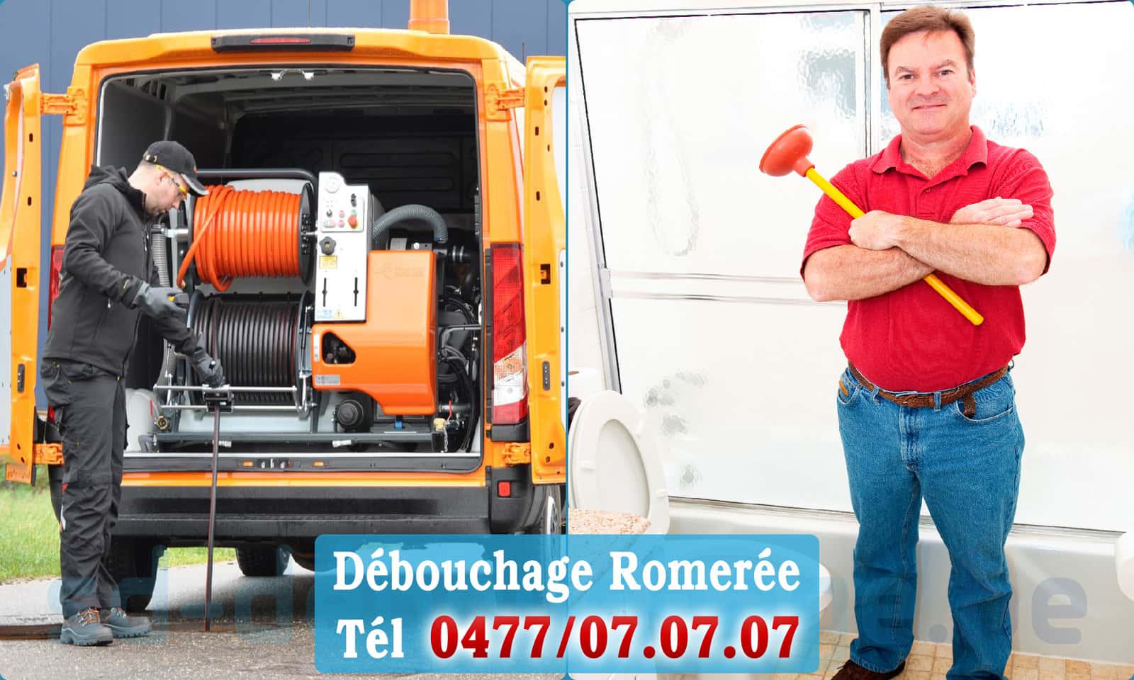 Déboucher canalisation maison Romerée rapide et efficace - 0477 07 07 07