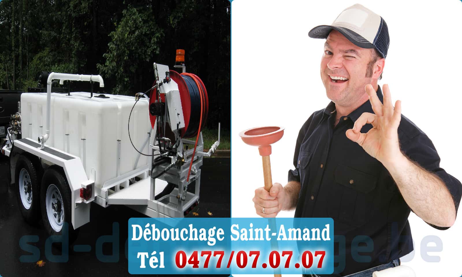 Débouchage de canalisation Saint-Amand rapide et efficace - 0477 07 07 07