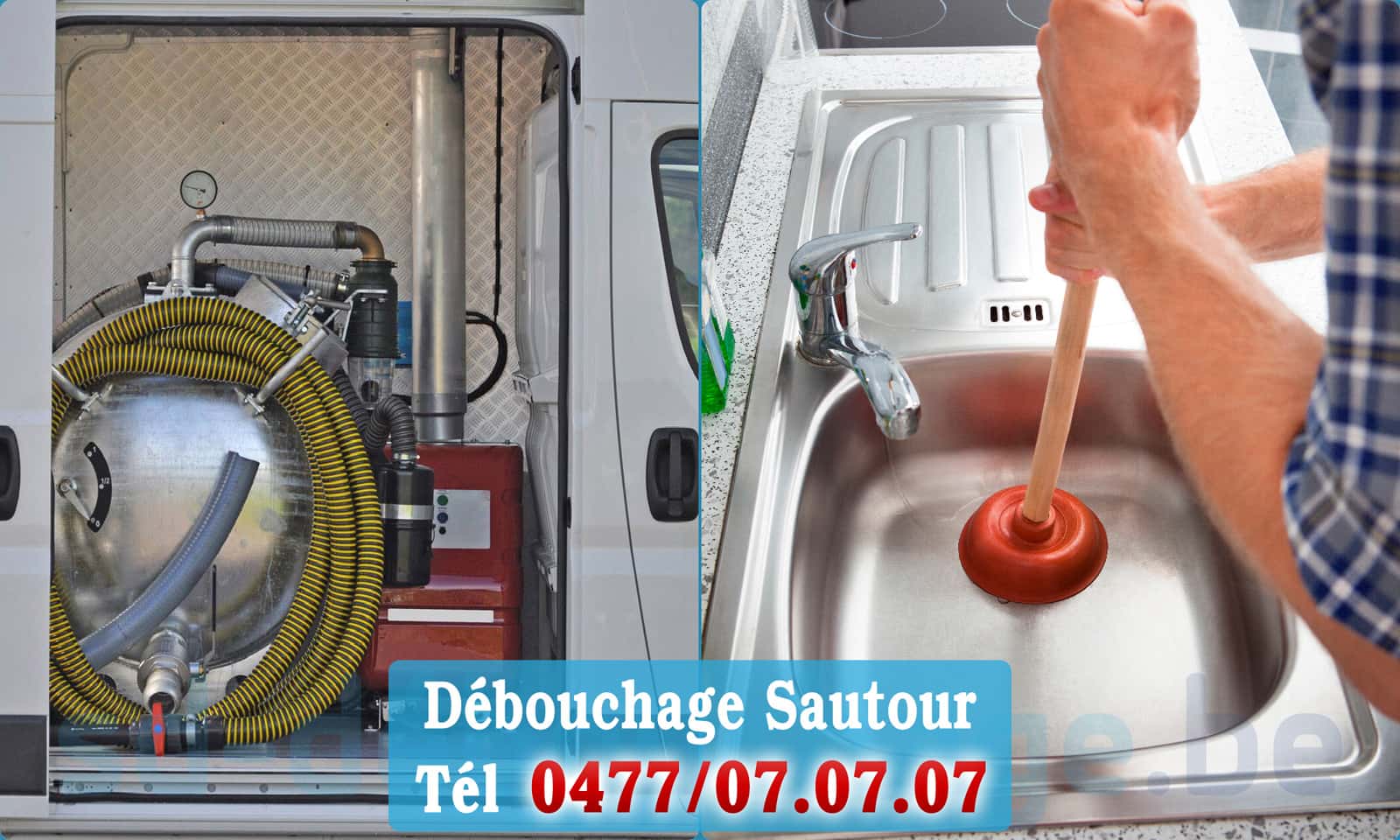 Déboucher canalisation maison Sautour rapide et efficace - 0477 07 07 07