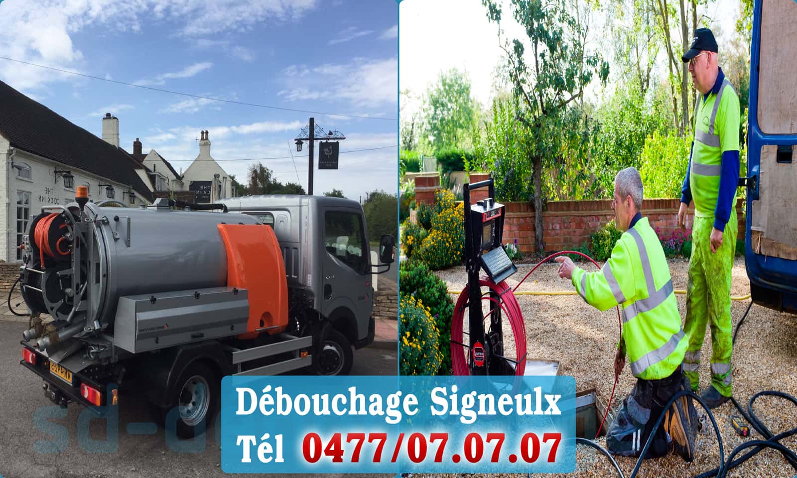 Débouchage de canalisation Signeulx rapide et efficace - 0477 07 07 07