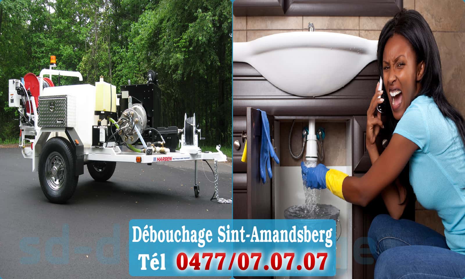 Débouchage Sint-Amandsberg rapide et efficace - 0477 07 07 07