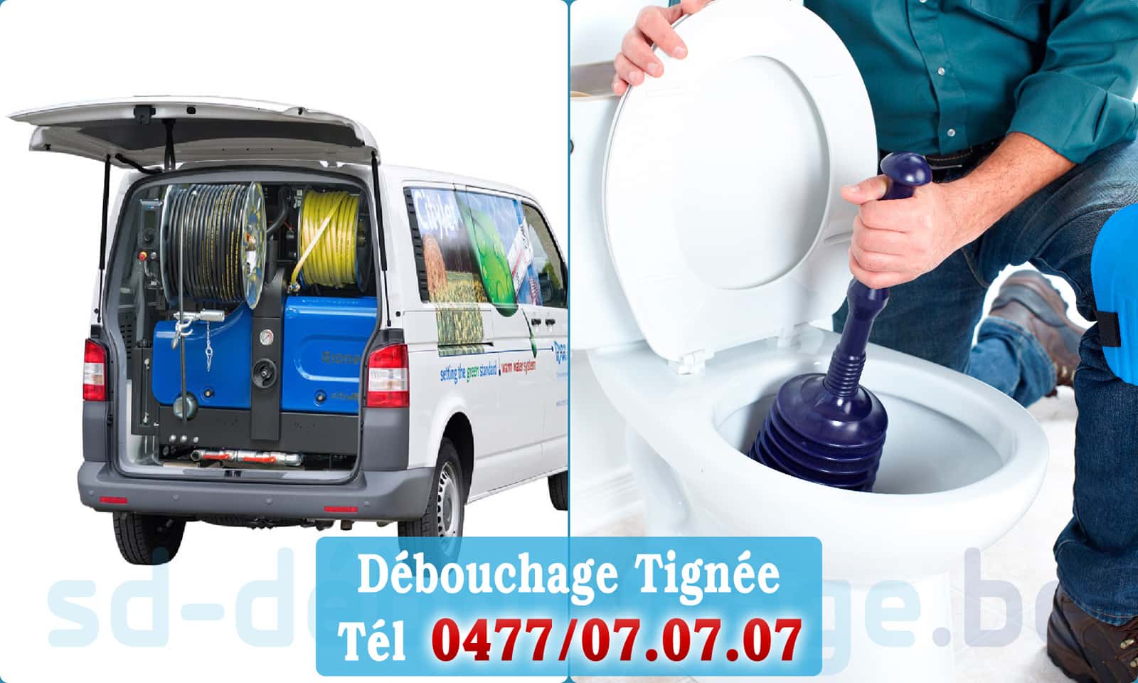 Déboucher canalisation maison Tignée rapide et efficace - 0477 07 07 07