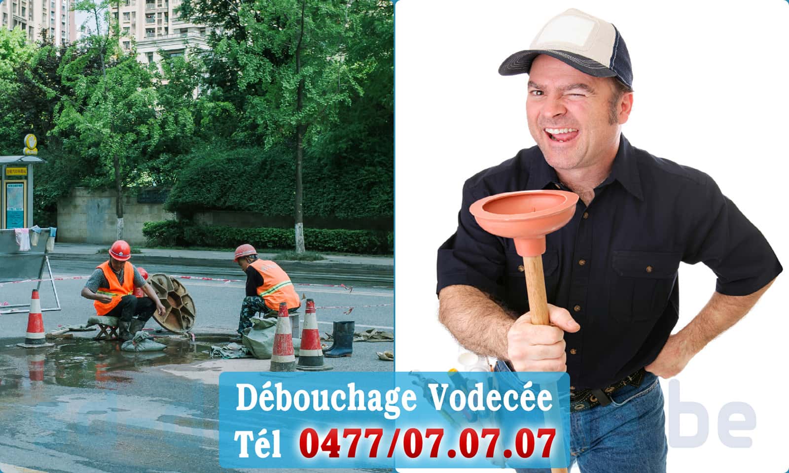 Déboucher canalisation maison Vodecée rapide et efficace - 0477 07 07 07
