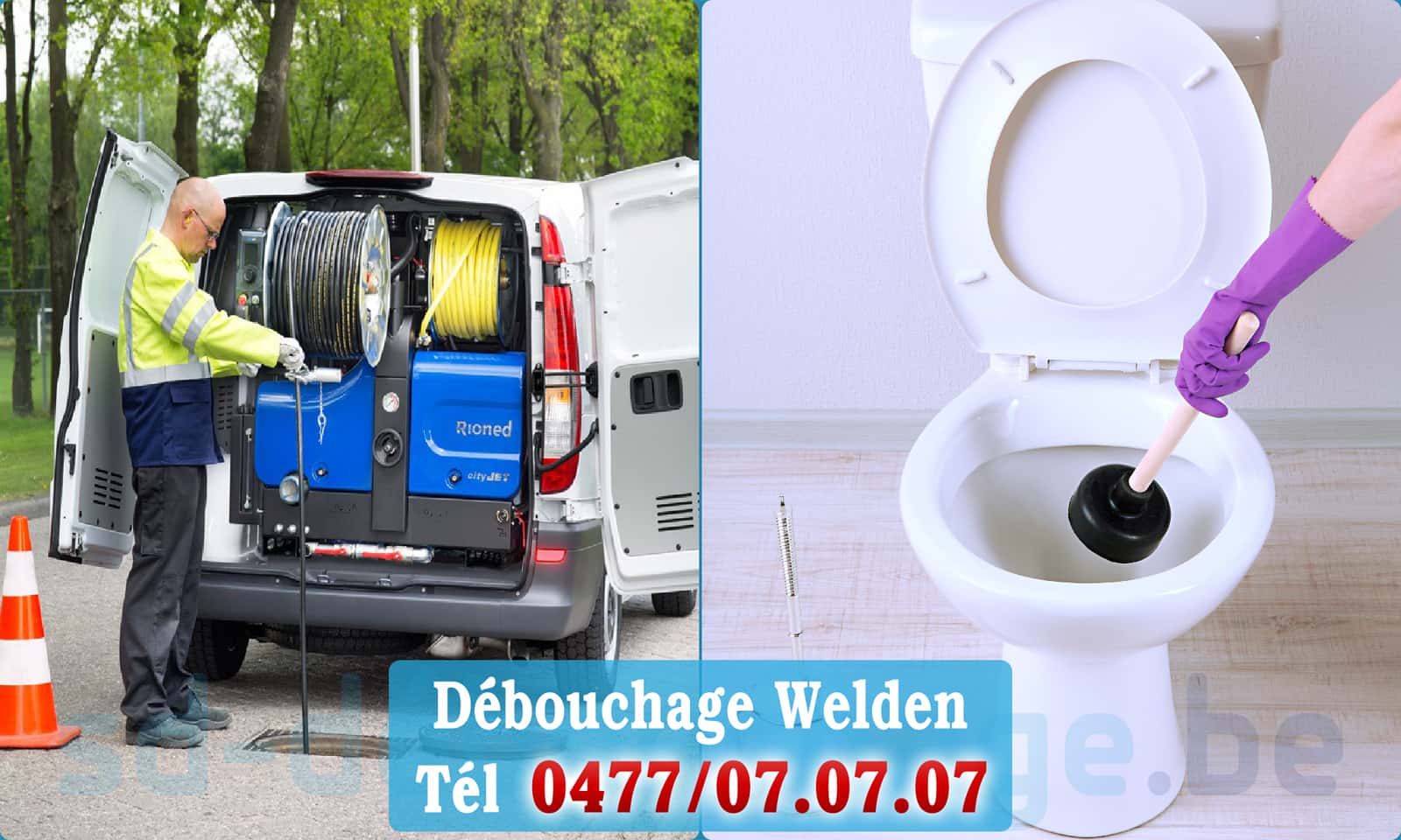 Service débouchage canalisation Welden rapide et efficace - 0477 07 07 07