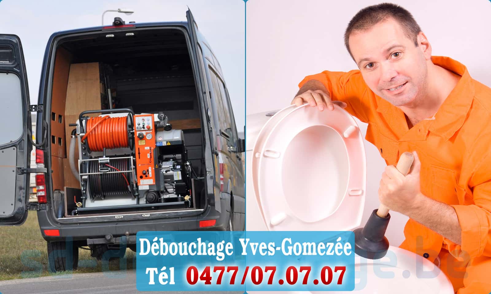 Débouchage canalisation Yves-Gomezée rapide et efficace - 0477 07 07 07